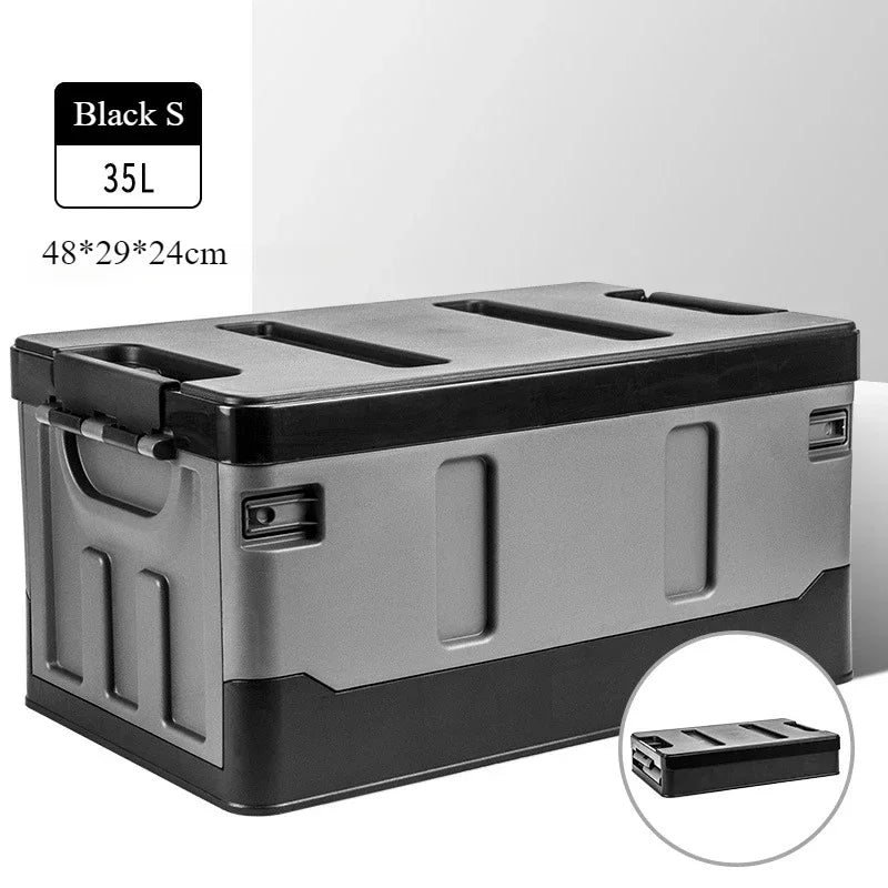 Load image into Gallery viewer, Large Camping Storage Box Portable Waterproof Container Outdoor Storage Case Durable Multi Purpose Foldable Car Trunk Organizer
