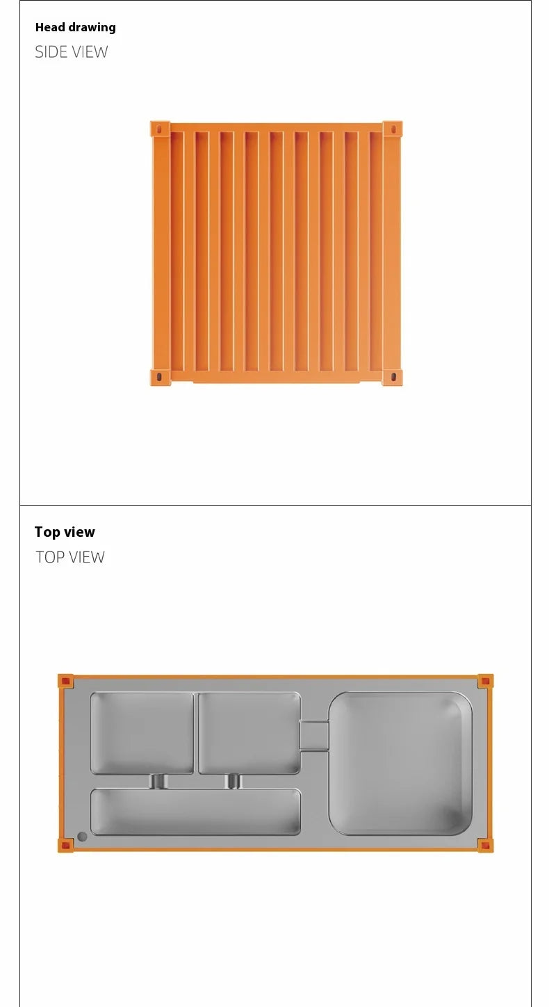 Load image into Gallery viewer, Miniature Realistic Shipping Container Model Simple Multifunctional Office Desktop Pen Holder Storage Box Home Decor Craft
