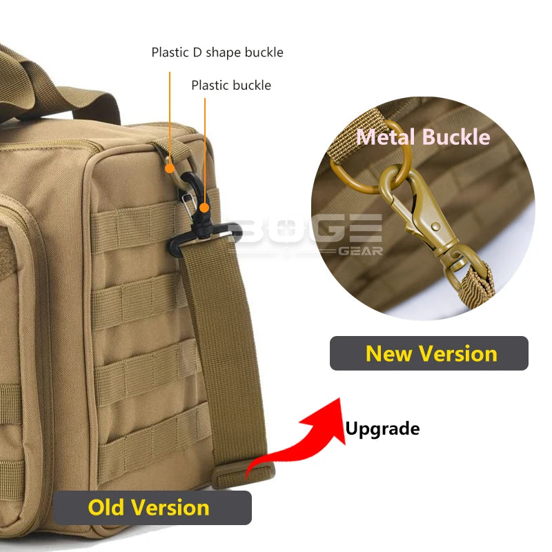 Load image into Gallery viewer, Shooting Range Bag Molle System Outdoor Hunting Accessory Nylon Tactical Gun Case Pack Pistol Tools Shoulder Bag Sniper Black

