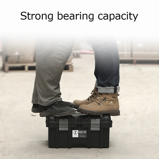 Large Tool Box Increase In Height Suitcases Hardware Parts Box Portable Tool Organizer Professional ToolBox For Garage Workshop