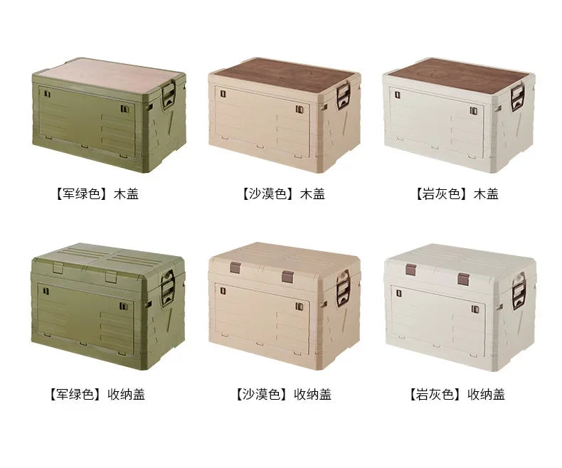 Load image into Gallery viewer, Car Storage Bin Outdoor Camping Foldable Storage Box Large Capacity with Lid Toys Books Food Sundries Organizer Storage Box
