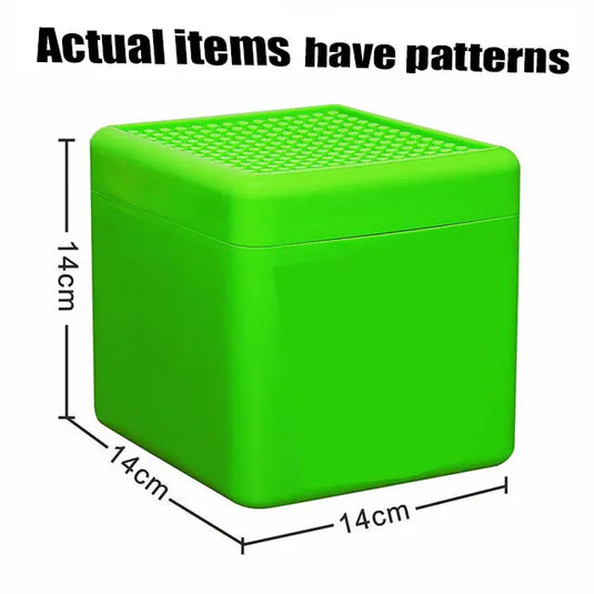 Magnetic Building Blocks Storage Box Snack Toy Blocks Storage Bucket Plastic Organizer Container DIY Assembly Toys For Kids Gift