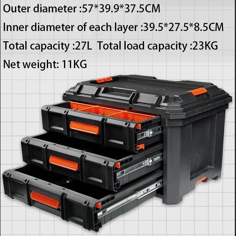 Load image into Gallery viewer, Drawer Tool Box Stacked Tool Storage Boxes Automotive Mechanical Workshop Tools Case Multi-functional Repair Tools Organizer
