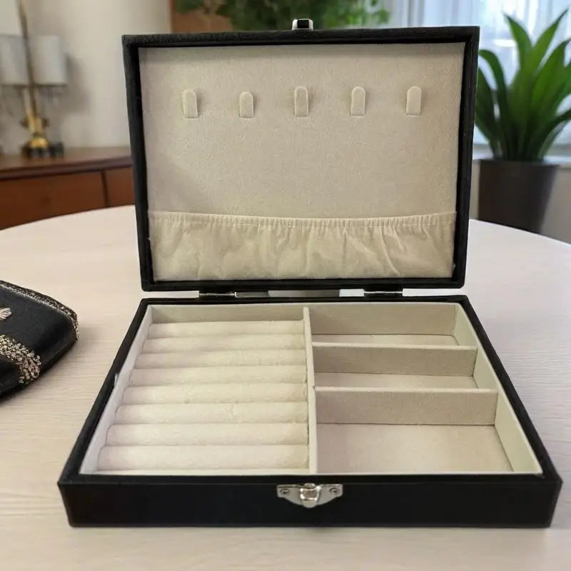 Load image into Gallery viewer, Jewelry Organizer Box - Portable Storage Case For Necklaces, Earrings, Rings, Accessory Storage, Jewelry Boxes
