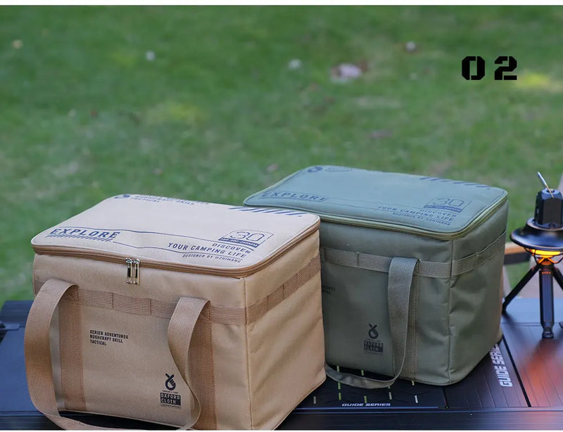 Load image into Gallery viewer, Outdoor folding large capacity storage box, picnic camping equipment storage box, outdoor tactical storage bag
