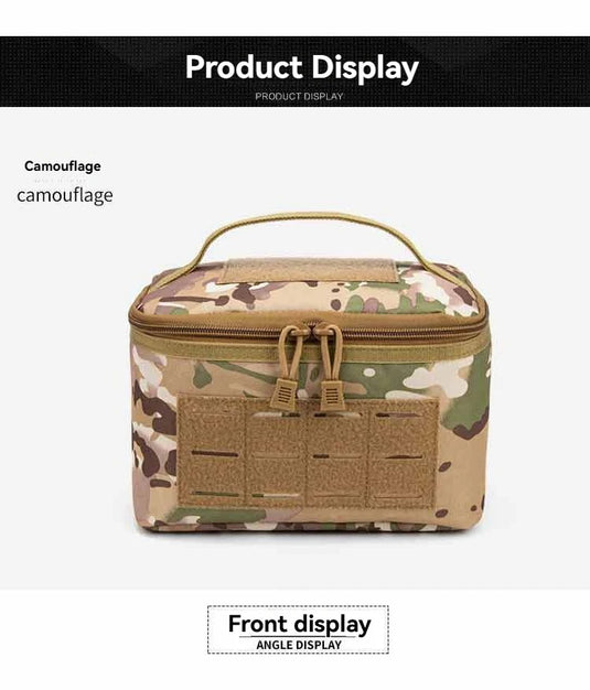 Portable Rifle Cartridge Bag Pistol Ammo Pouches Ammunition Box for Outdoor Hunting Shooting Bullet Storage EDC Handbag