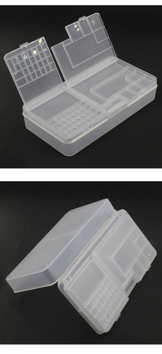 Box, Electronic Components, Transparent Plastic Storage, Small Screw Accessories, Tool Classification Grid