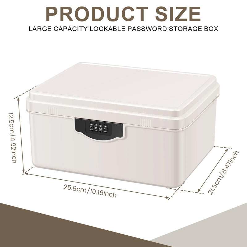 Load image into Gallery viewer, Digital Password Lock Safe Box Medicine Locking Box Portable Passport Files Cash Jewelry Privacy Security Organizer Case
