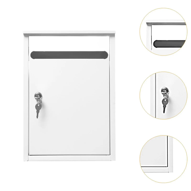 Load image into Gallery viewer, Wall Mount Lockable Mailbox Heavy Duty Package Drop Family Residence Rust Resistant Decorative Office Building Large Drop Box
