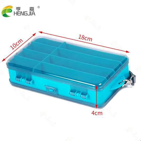 Fishing Bait Box1Double-sided Lure Box Colorful Transparent Storage Box Fishing Gear Accessories Bait Box