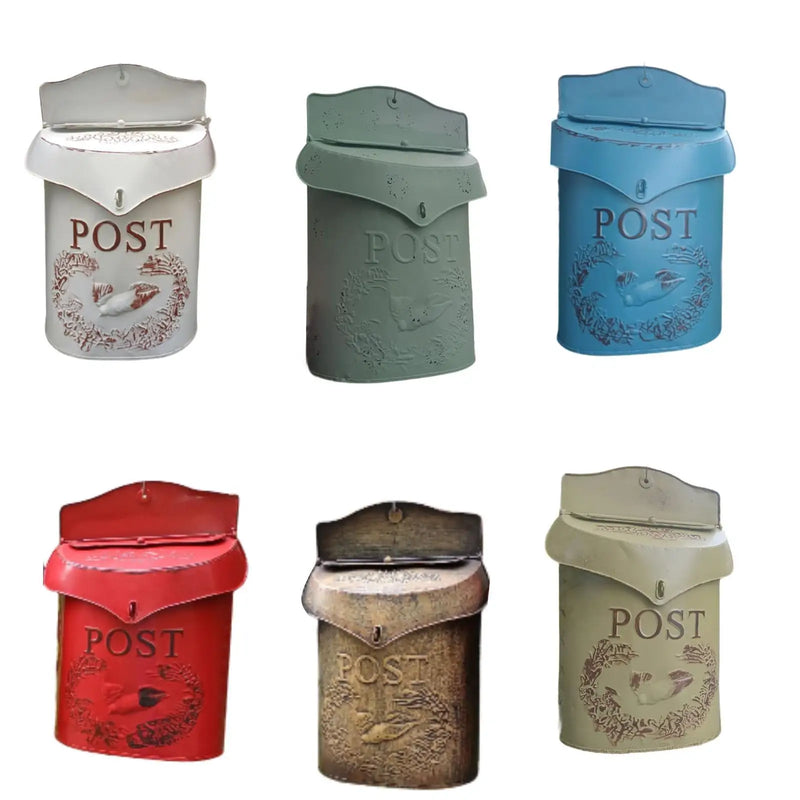 Load image into Gallery viewer, Wall Mounted Mailbox Mail Drop Box Letter Slot Mailbox Post Magazines Box Shabby
