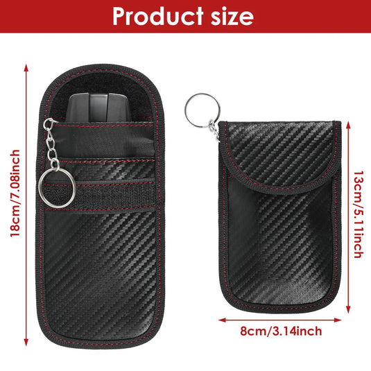 Signal Blocker Security Box Mobile Phone Storage Box for Bank Phone Card Car Keyless Anti-Theft Faraday Box Shielding Security