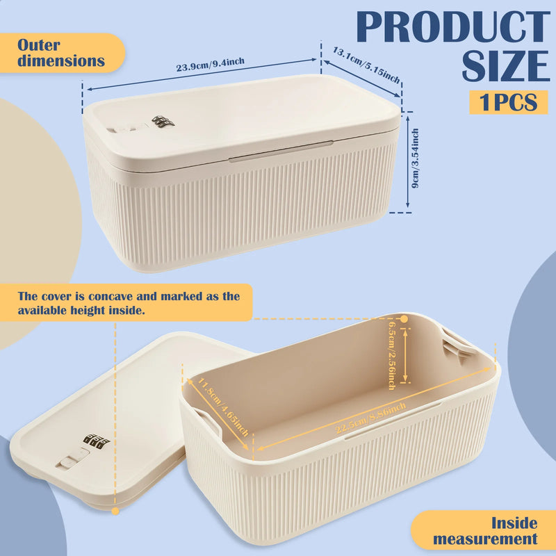 Load image into Gallery viewer, Lockable Storage Box Versatile Safe Small Storage Box Portable Food Refrigerator Container Home Personal Items Safe Lockbox
