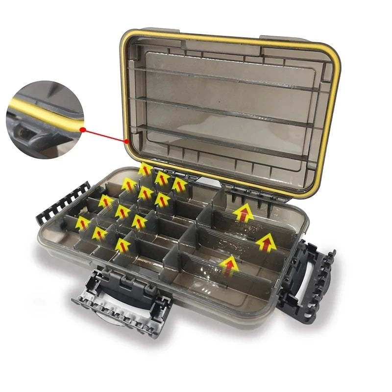 Load image into Gallery viewer, Waterproof Fishing Tackle Box

