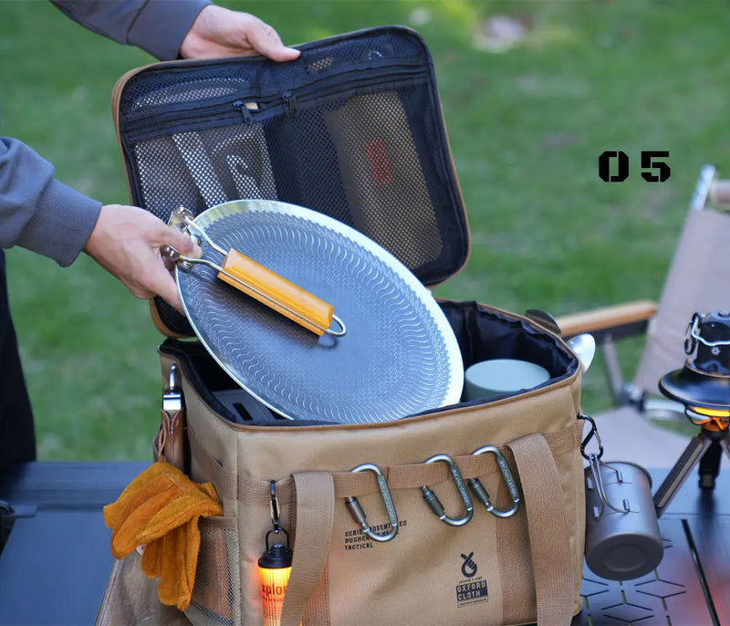 Load image into Gallery viewer, Outdoor folding large capacity storage box, picnic camping equipment storage box, outdoor tactical storage bag
