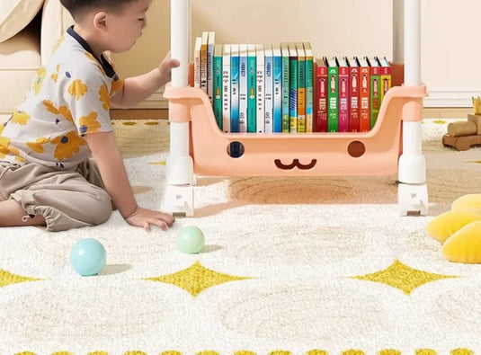 Toy Storage Trolley Bookshelf Kitchen Organizer Bathroom Accessories Snack Rack for Children Storage Organizer Kitchen Storage