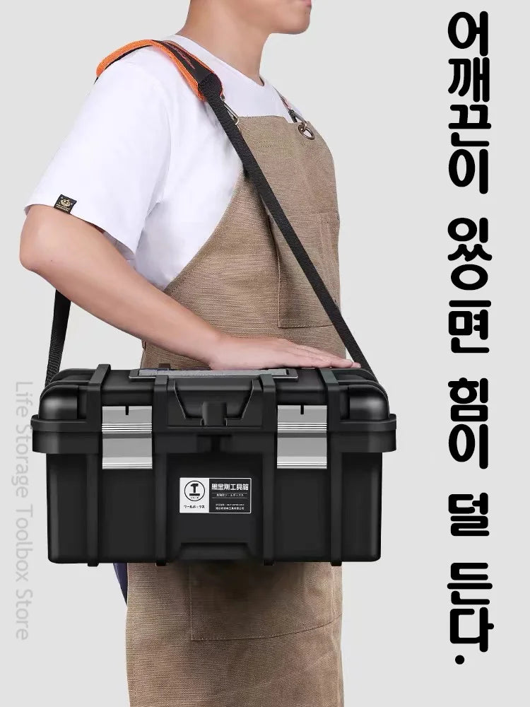 Load image into Gallery viewer, Large Tool Box Increase In Height Suitcases Hardware Parts Box Portable Tool Organizer Professional ToolBox For Garage Workshop
