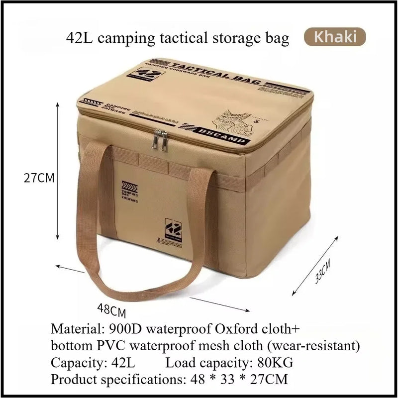 Load image into Gallery viewer, Outdoor folding storage box, picnic camping equipment storage box, tableware and kitchenware storage bag, large capacity
