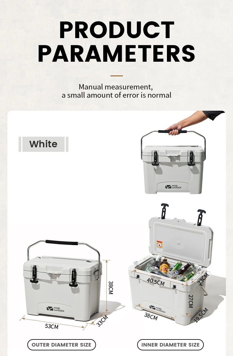 Load image into Gallery viewer, MOBI GARDEN Camping Ice Box 25L Portable Large Capacity Car Refrigerator Food Barbecue Cold Storage Outdoor
