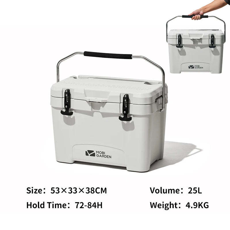 Load image into Gallery viewer, MOBI GARDEN Camping Ice Box 25L Portable Large Capacity Car Refrigerator Food Barbecue Cold Storage Outdoor
