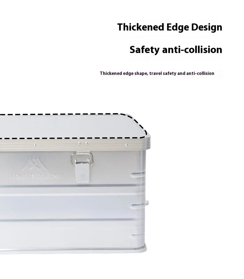 Load image into Gallery viewer, 30-80L Outdoor Storage Box Camping Picnic Travel Aluminum Alloy Large Capacity Box Accessories Storage Bag Hiking Accessories
