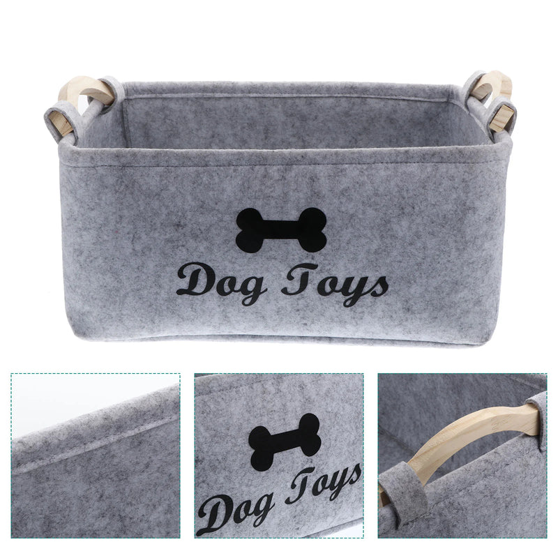 Load image into Gallery viewer, Dog Toy Basket Pet Storage Box Bin Organizer Toys Felt Cat Accessory Container Bins Baskets Accessories Containers Organizing
