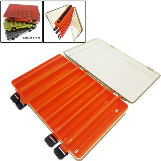 Fishing Tackle Box Lure Storage 14 Compartments Double Sided Lure Hook Boxes Baits Container Storage Case Fishing Accessories