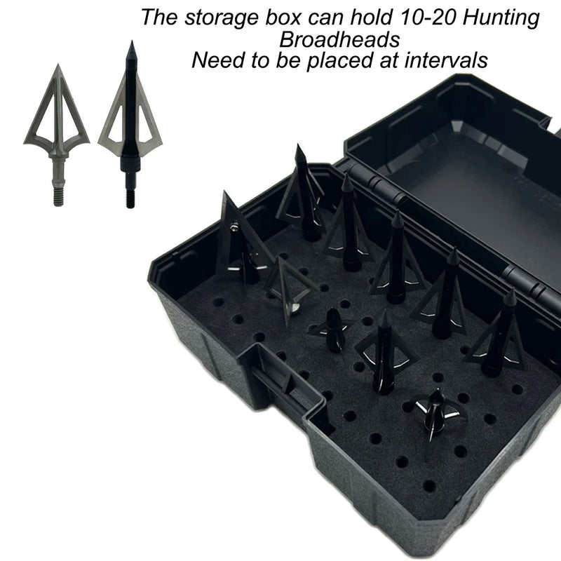 Load image into Gallery viewer, Hunting Broadhead Box Broadhead Storage Case Holds 20 Broadheads For Bow And Crossbow Arrow Head Storage Hunting Accessories
