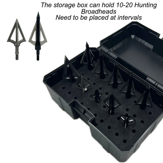 Hunting Broadhead Box Broadhead Storage Case Holds 20 Broadheads For Bow And Crossbow Arrow Head Storage Hunting Accessories