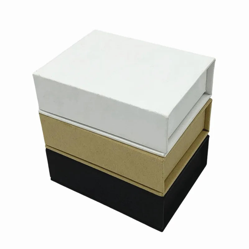 Load image into Gallery viewer, Magnetic Lid Box Packing &amp; Shipping Boxes Rectangle Brown White &amp; Black Color Gift Box 14cm*12cm*4cm
