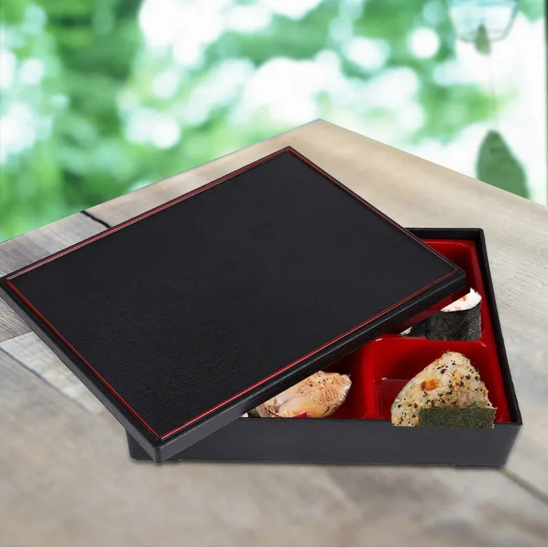 Load image into Gallery viewer, Food Storage Box Japanese Bento Portable Lunch Boxes Bento Food Container Japanese Wood Storage Box Office Picnic
