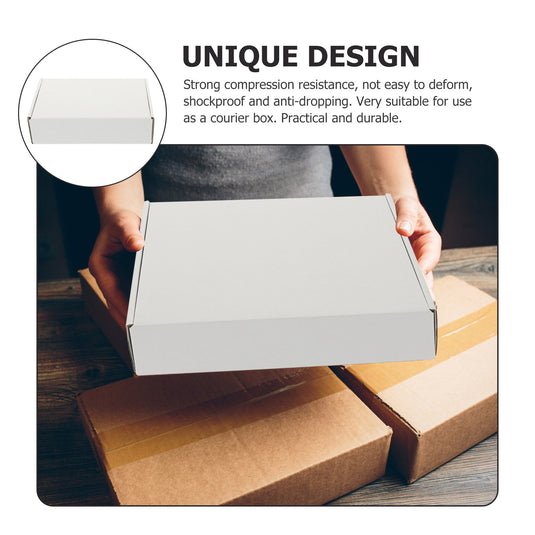 20 Pcs Double Sided White F2 Airplane Boxes Triple Layer Corrugated Paper Express Packaging Reusable Shipping Moving Storage Box