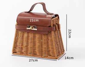 Load image into Gallery viewer, Hand-woven Rattan And Bamboo Gift Boxes, Wedding Bridesmaid Favor Boxes, Valentine's Day Gift Boxes
