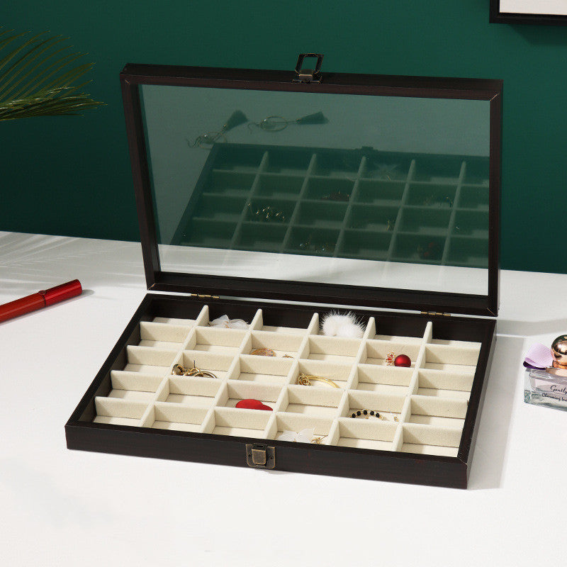 Load image into Gallery viewer, Rosewood Grain Jewelry Storage And Organization Box
