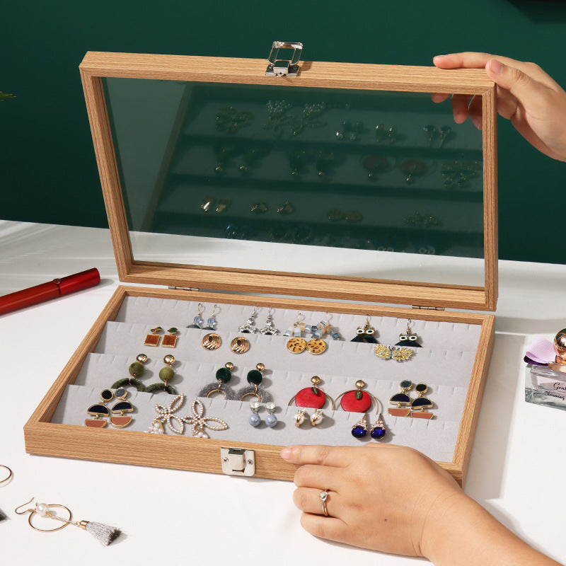 Load image into Gallery viewer, Rosewood Grain Jewelry Storage And Organization Box
