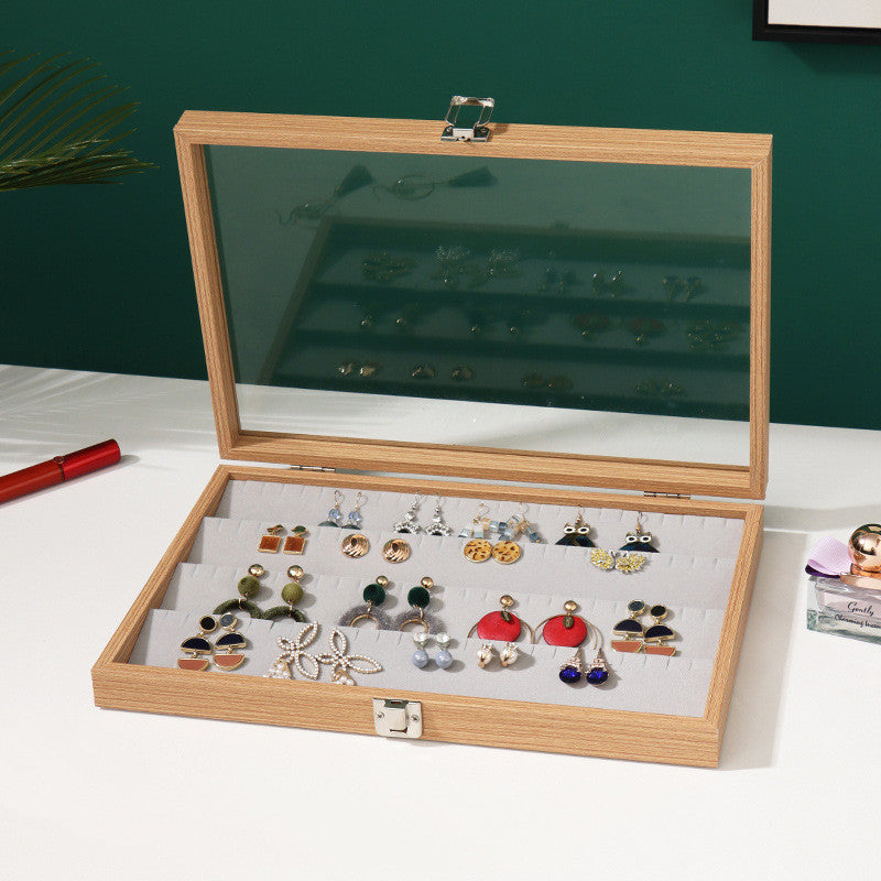 Load image into Gallery viewer, Rosewood Grain Jewelry Storage And Organization Box
