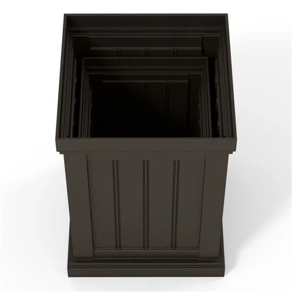 Load image into Gallery viewer, Set Of 2 Stackable PP Planters With Efficient Drainage Holes, Weather-Resistant Flower Pots For Indoor Outdoor Use
