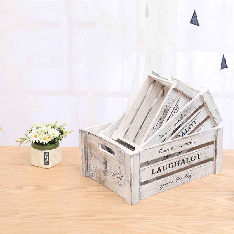Load image into Gallery viewer, Vintage Wooden Bar Boxes Storage Rectangular Household Boxes
