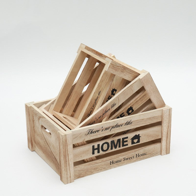 Load image into Gallery viewer, Vintage Wooden Bar Boxes Storage Rectangular Household Boxes
