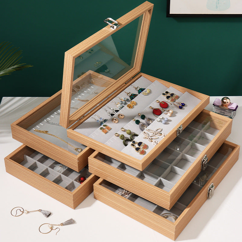 Load image into Gallery viewer, Rosewood Grain Jewelry Storage And Organization Box
