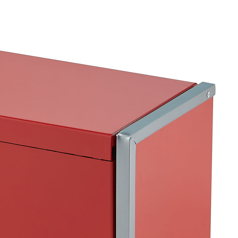 Load image into Gallery viewer, Tool Box 8.6-inch Portable Metal Tool Box 3 Drawers Tool Organizer Red

