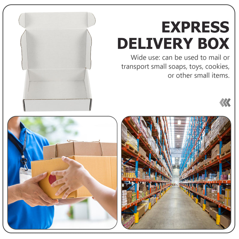 Load image into Gallery viewer, 20 Pcs Double Sided White F2 Airplane Boxes Triple Layer Corrugated Paper Express Packaging Reusable Shipping Moving Storage Box
